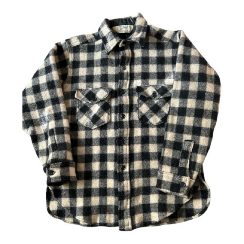 LL Bean Vintage Circa 70-80’s L.L. Bean ‘Old Friend’ Checkered Wool Shirt